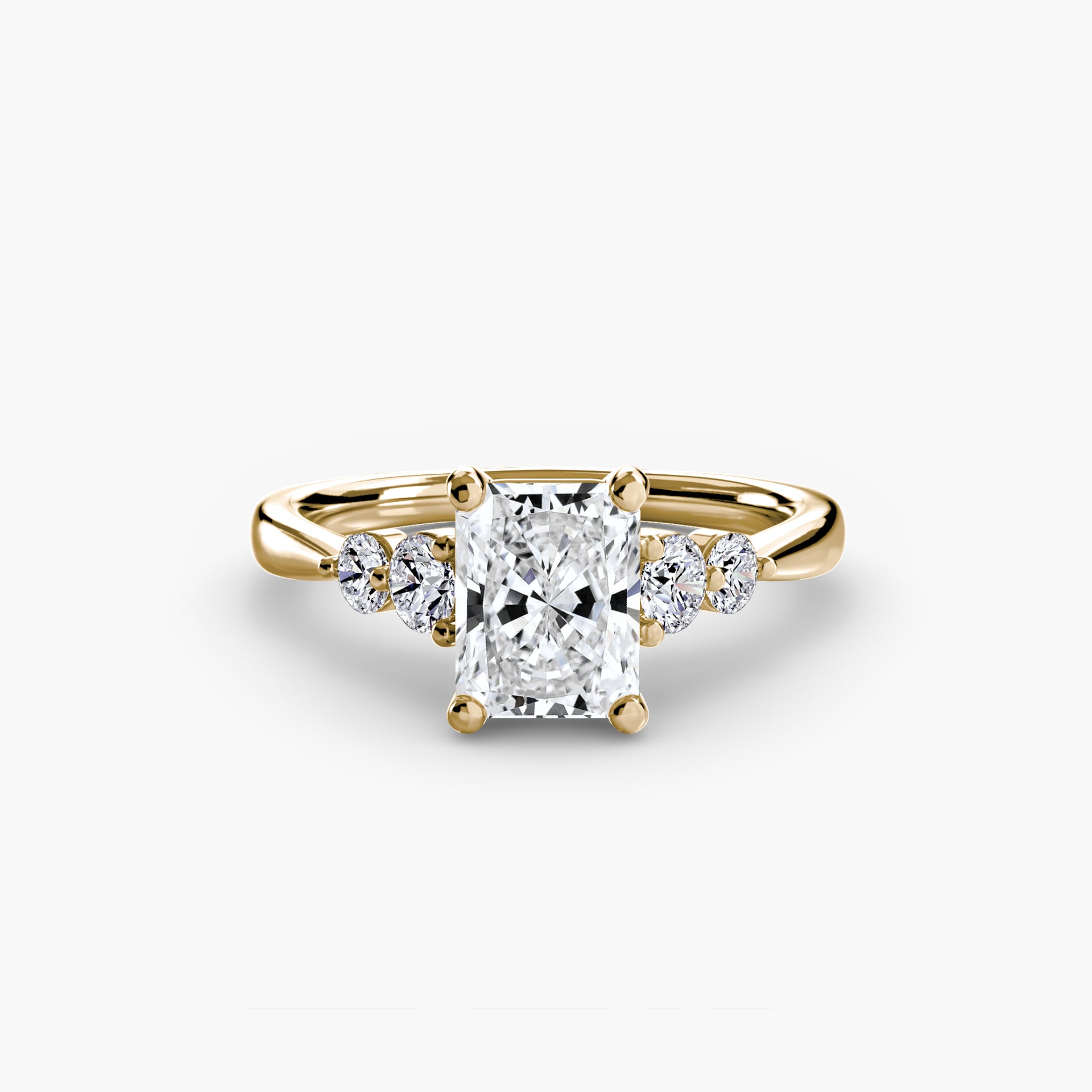Solitaire with Shoulder Accents 2