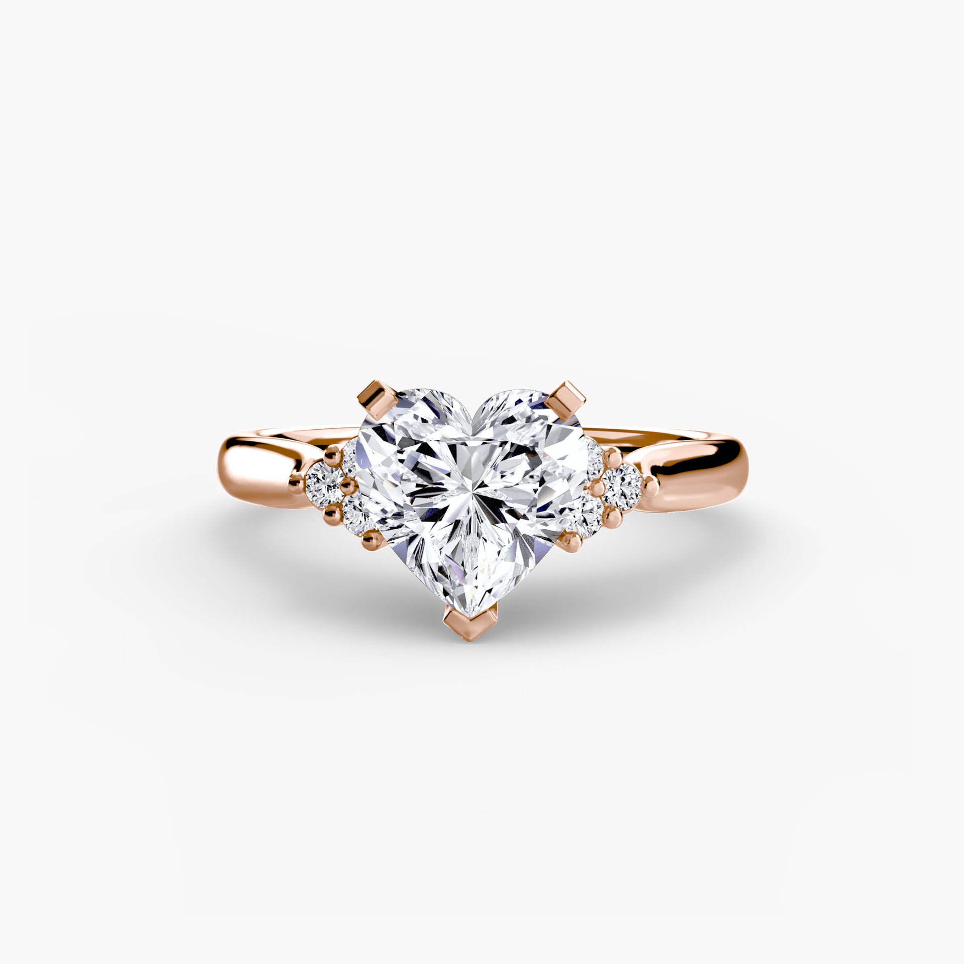 Solitaire with Cluster Shoulders 2