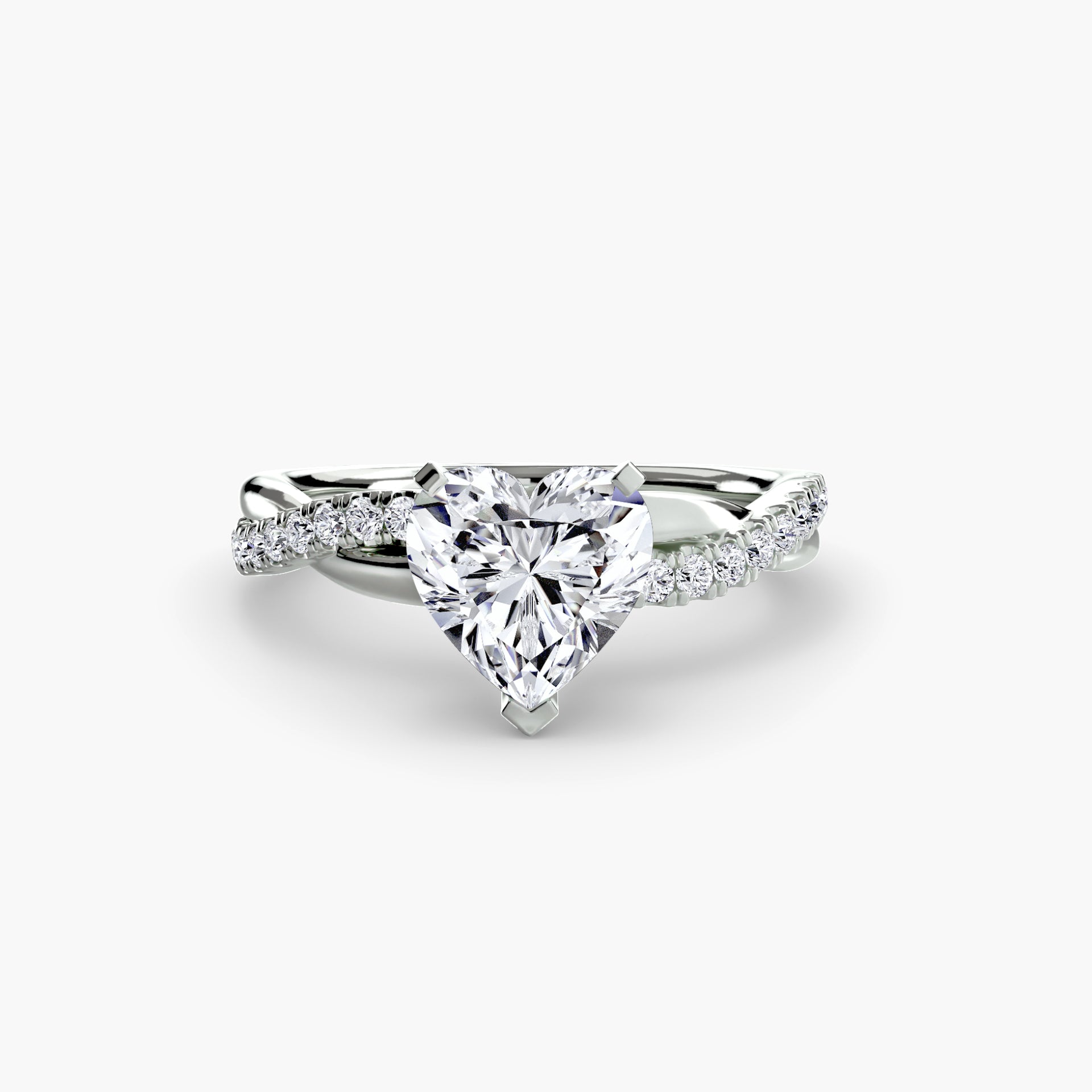 The Emerald Twist Pavé Ring