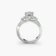 Three Stone with Pavé Shoulders