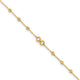 14K Infinity Symbol 10in Plus 1in ext. Anklet