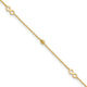 14K Polished Infinity 9in Plus 1in ext Anklet