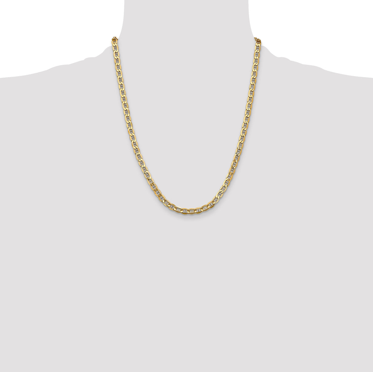 14k 4.75mm Semi-Solid Anchor Chain
