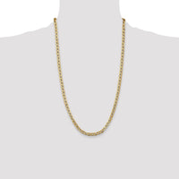 14k 4.75mm Semi-Solid Anchor Chain
