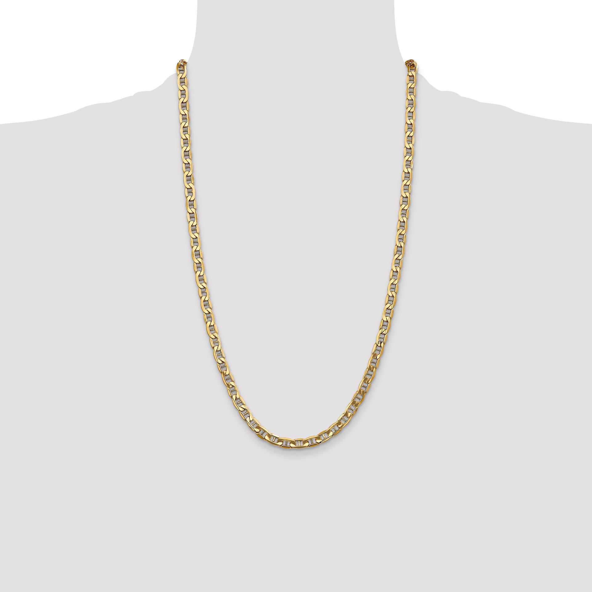 14k 5.5mm Semi-Solid Anchor Chain