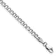 14k White Gold 3.35mm Semi-Solid Curb Chain