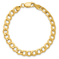 14k 6.5mm Semi-Solid Curb Chain