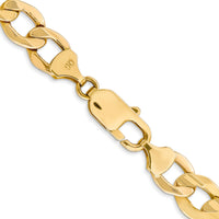 14k 9mm Semi-Solid Curb Chain