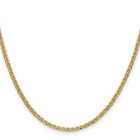 14k 2.4mm Semi-Solid Anchor Chain