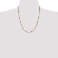 14k 2.4mm Semi-Solid Anchor Chain