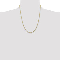 14k 2.5mm Semi-Solid Curb Chain