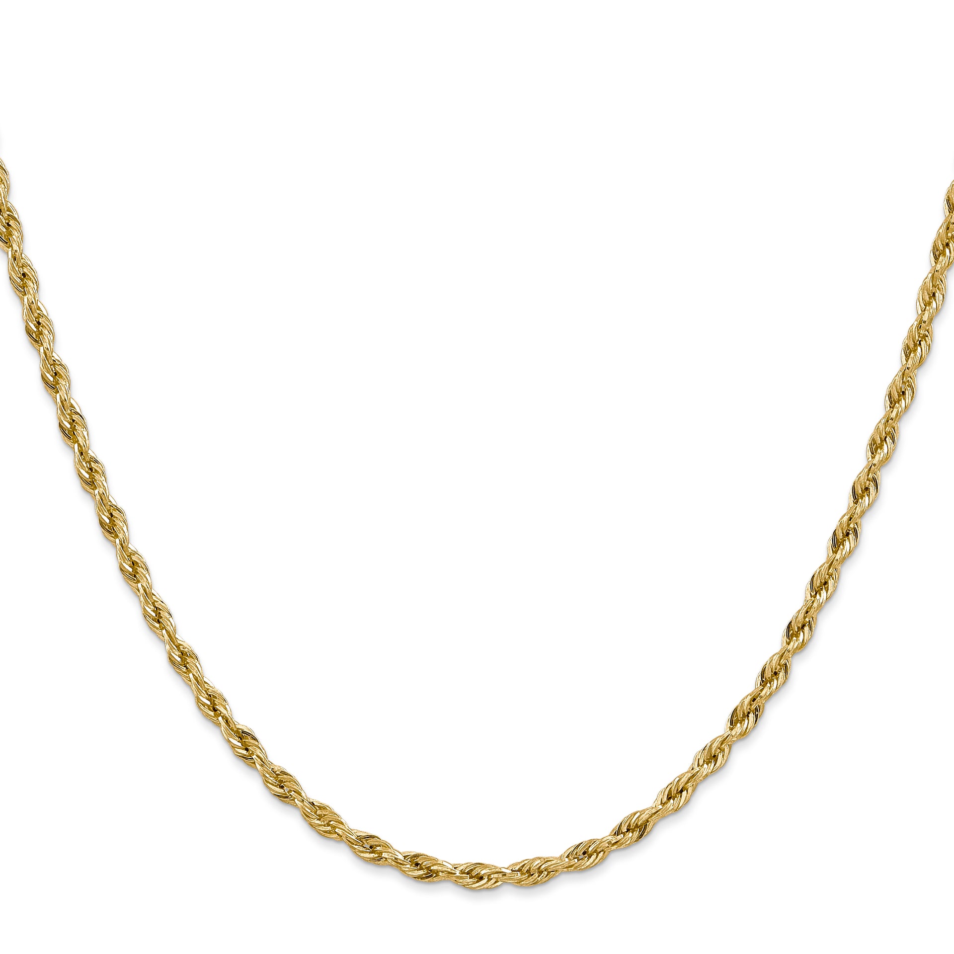 14ky 3.0mm Semi-Solid Rope Chain