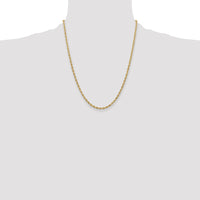 14ky 3.0mm Semi-Solid Rope Chain