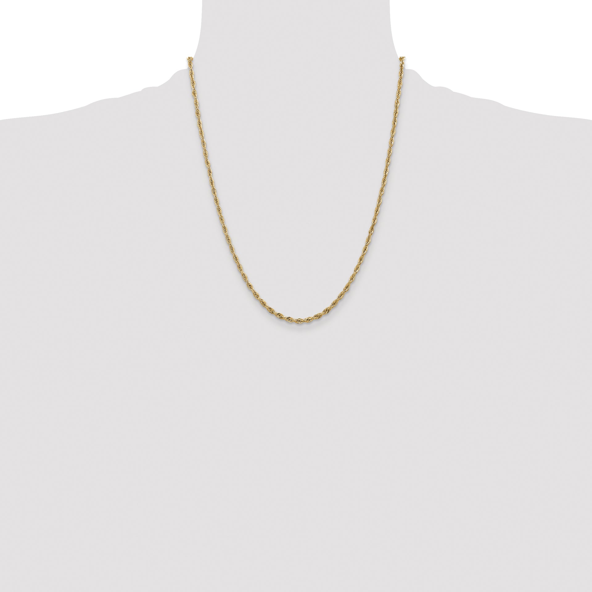 14ky 2.8mm Semi-Solid Rope Chain