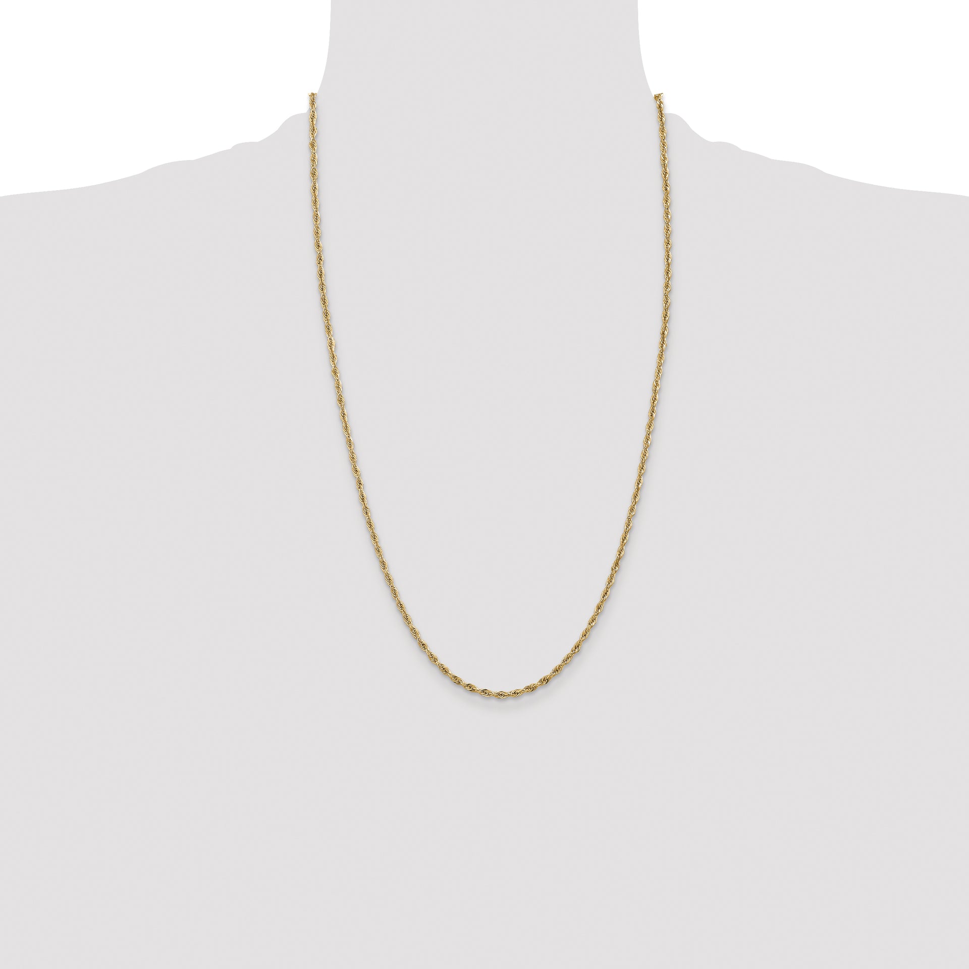 14ky 2.8mm Semi-Solid Rope Chain