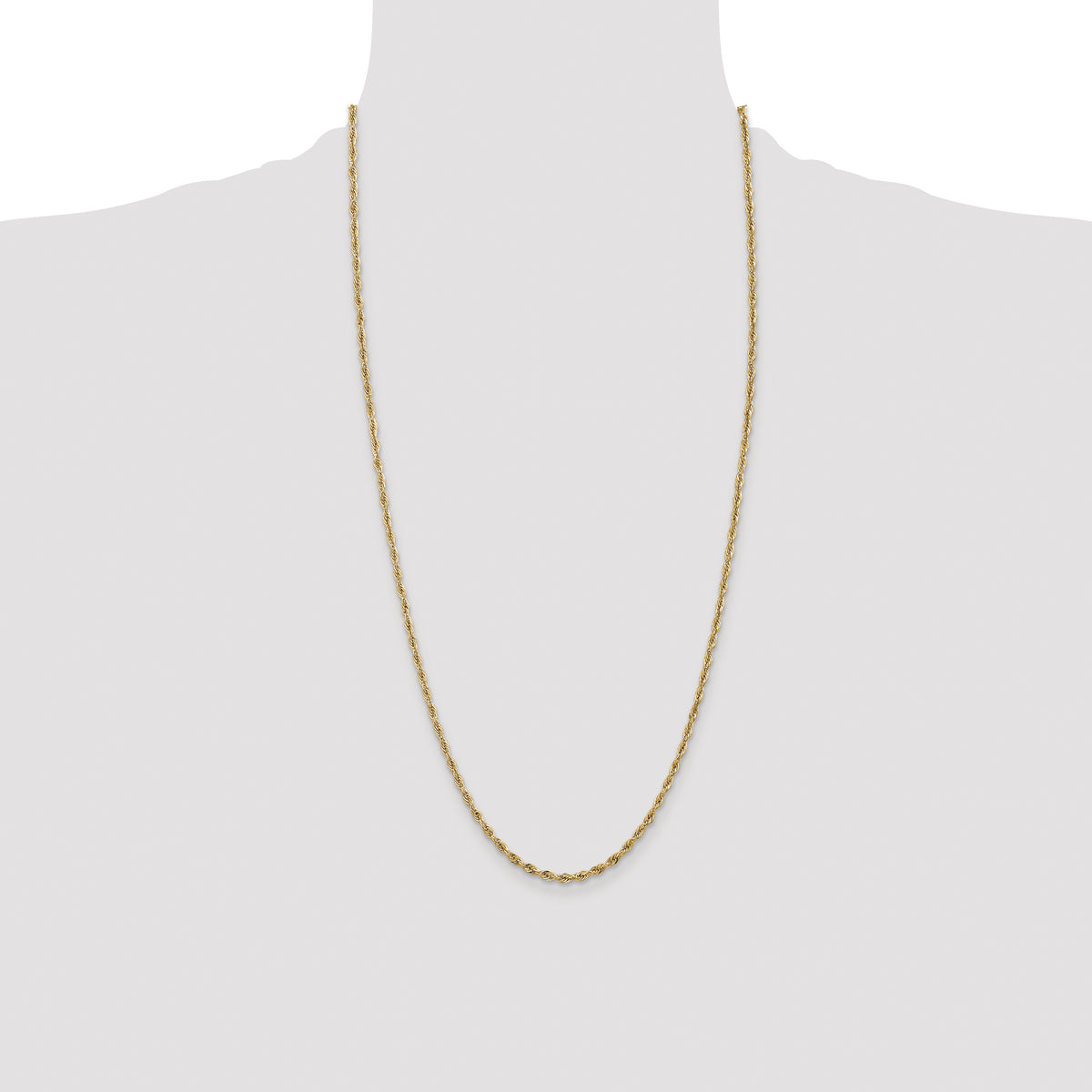 14ky 2.8mm Semi-Solid Rope Chain