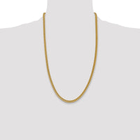 14k 4.5mm Semi-Solid Franco Chain
