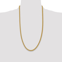 14k 4.5mm Semi-Solid Franco Chain