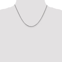 14k White Gold 1.75mm Semi-Solid Round Box Chain