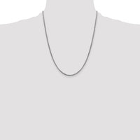 14k White Gold 1.75mm Semi-Solid Round Box Chain