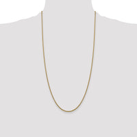 14k 1.5mm Semi-Solid Round Box Chain