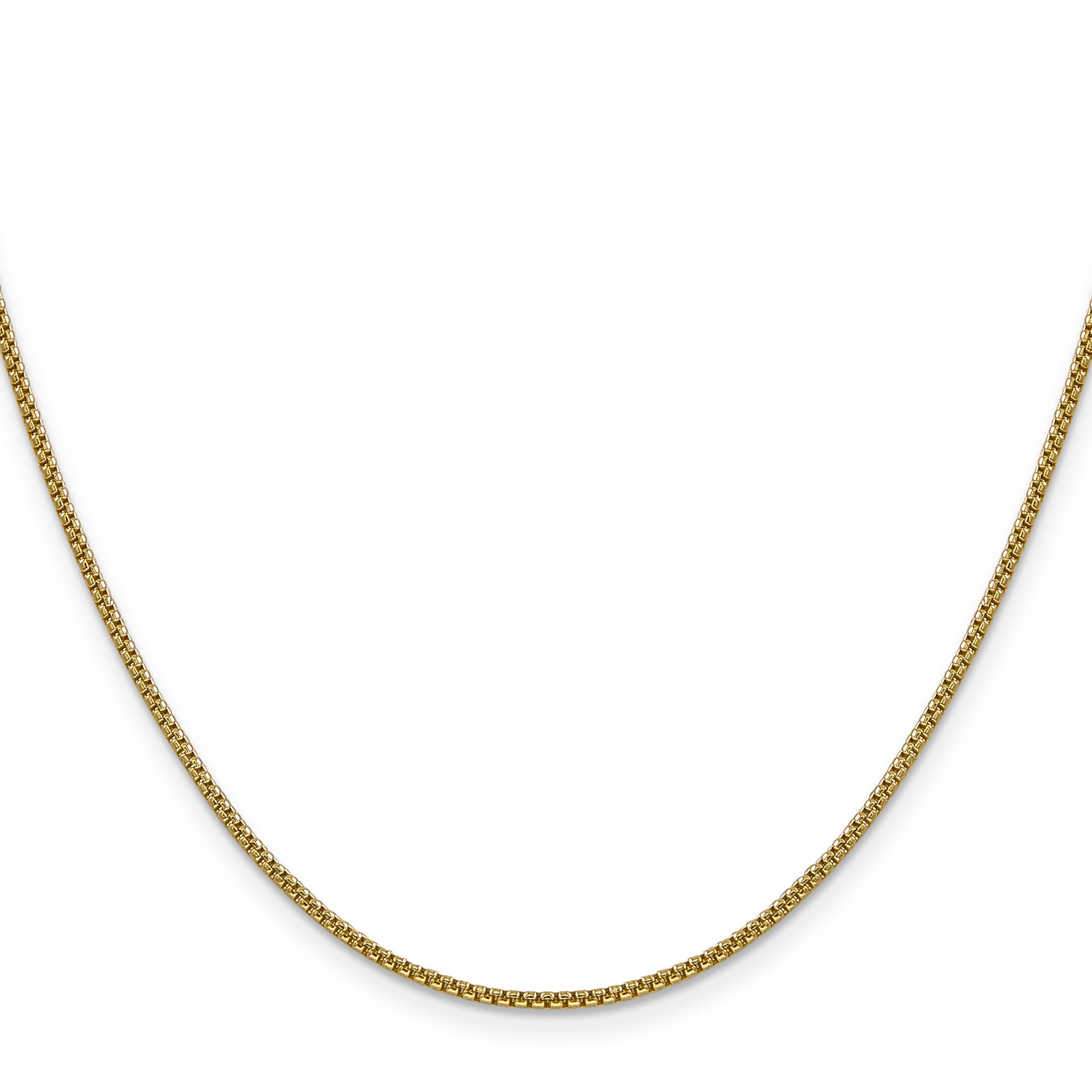 14k 1.5mm Semi-Solid Round Box Chain