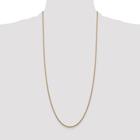 14k 1.5mm Semi-Solid Round Box Chain