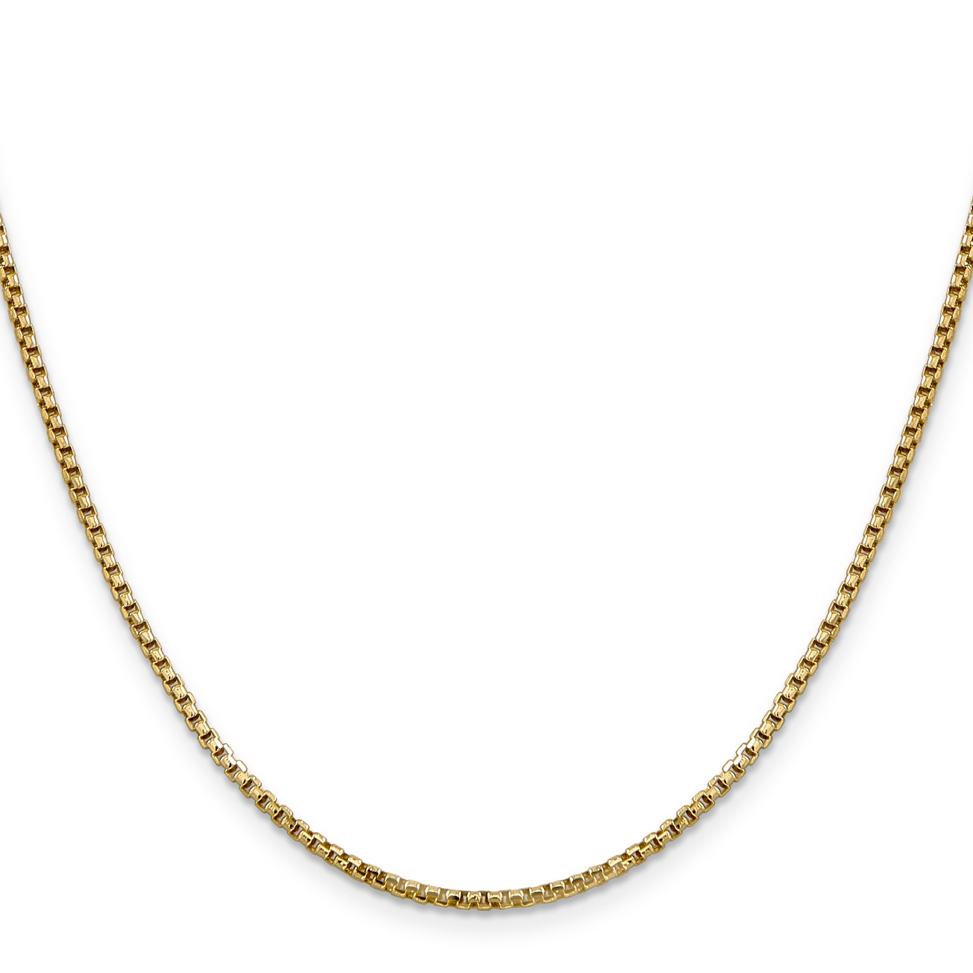 14k 1.75mm Semi-Solid Round Box Chain