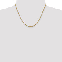 14k 1.75mm Semi-Solid Round Box Chain