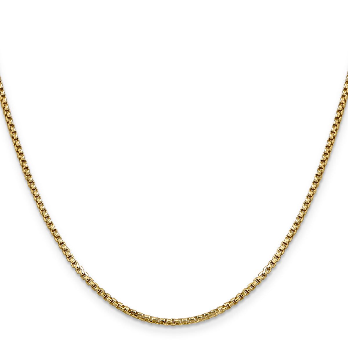 14k 1.75mm Semi-Solid Round Box Chain