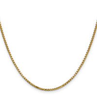 14k 1.75mm Semi-Solid Round Box Chain