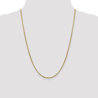 14k 1.75mm Semi-Solid Round Box Chain