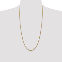 14k 1.75mm Semi-Solid Round Box Chain