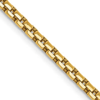 14k 2.45mm Semi-Solid Round Box Chain