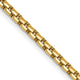 14k 2.45mm Semi-Solid Round Box Chain