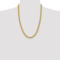 14k 6mm Semi-Solid Miami Cuban Chain