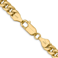 14k 6mm Semi-Solid Miami Cuban Chain