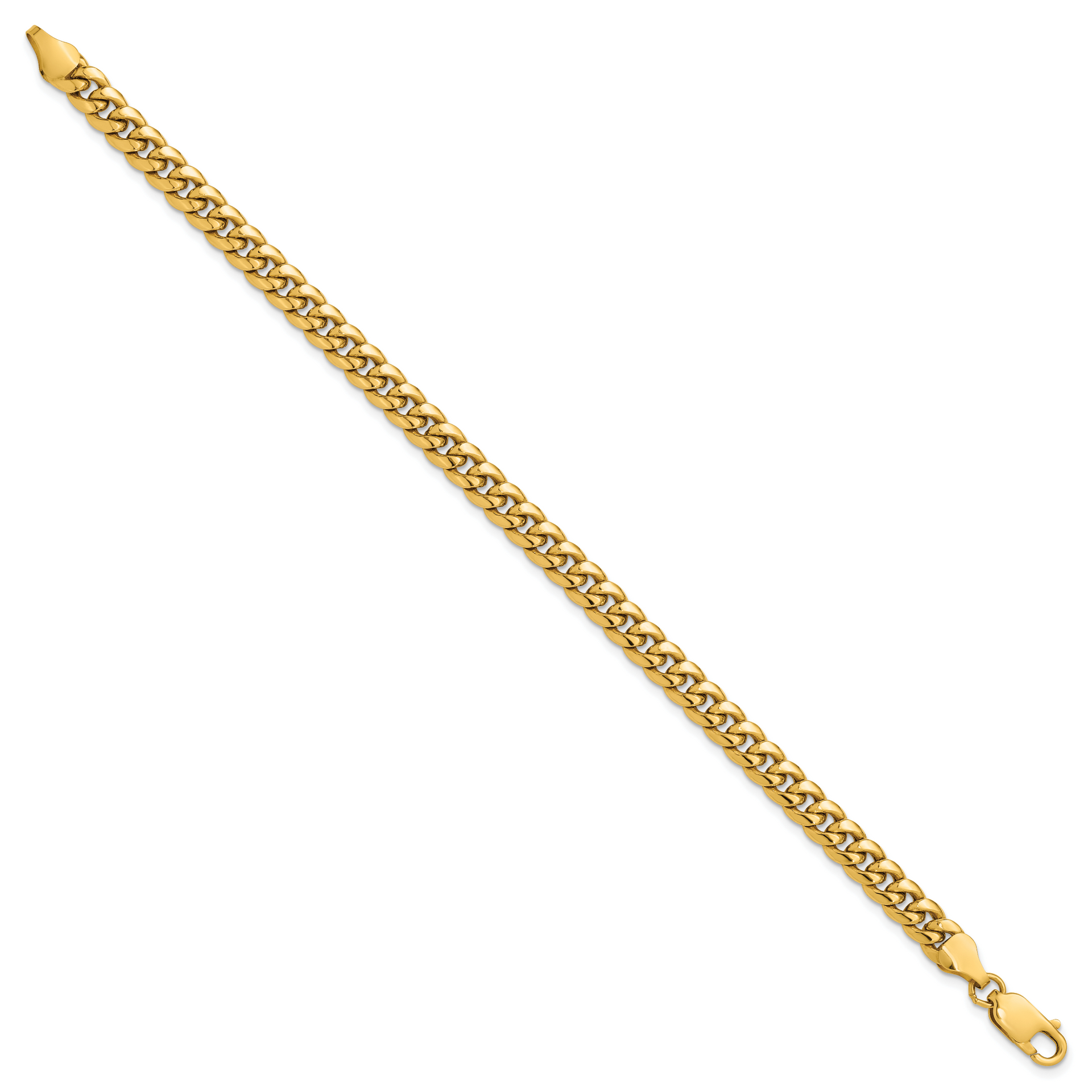 14k 6mm Semi-Solid Miami Cuban Chain