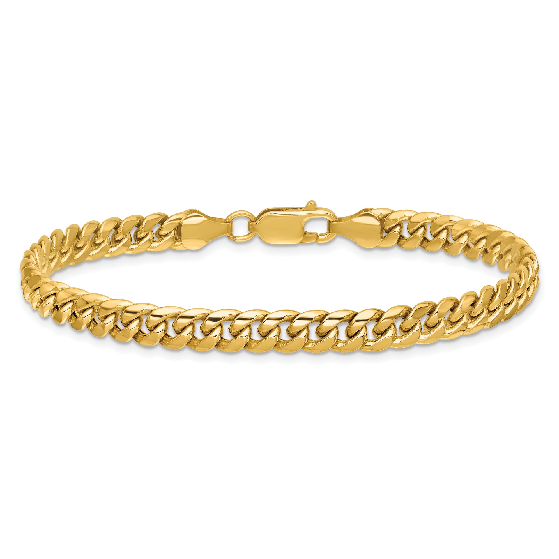 14k 6mm Semi-Solid Miami Cuban Chain