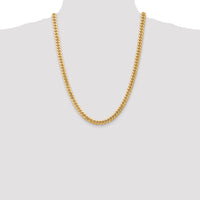 14k 6.75mm Semi-Solid Miami Cuban Chain