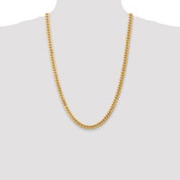 14k 6.75mm Semi-Solid Miami Cuban Chain