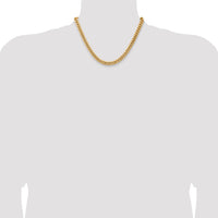 14k 7.3mm Semi-Solid Miami Cuban Chain