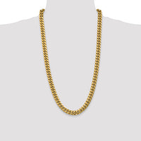 14k 9.3mm Semi-Solid Miami Cuban Chain