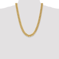 14k 11mm Semi-Solid Miami Cuban Chain