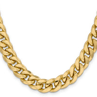 14k 11mm Semi-Solid Miami Cuban Chain