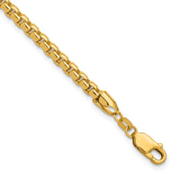 14k 3.6mm Semi-Solid Round Box Chain