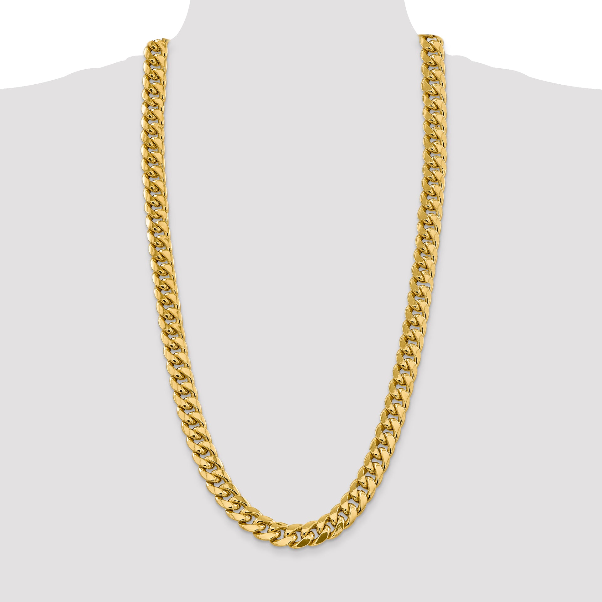 14k 13.2mm Semi-Solid Miami Cuban Chain