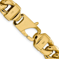 14k 15mm Semi-Solid Miami Cuban Chain
