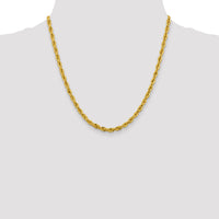 14ky 4.25mm Semi-Solid Rope Chain