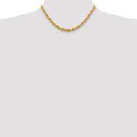 14ky 5.4mm Semi-Solid Rope Chain